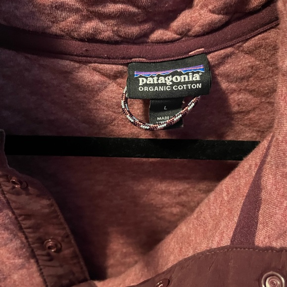 Patagonia Organic Cotton Quilted Pullover - Dusty Rose - Picture 3 of 4